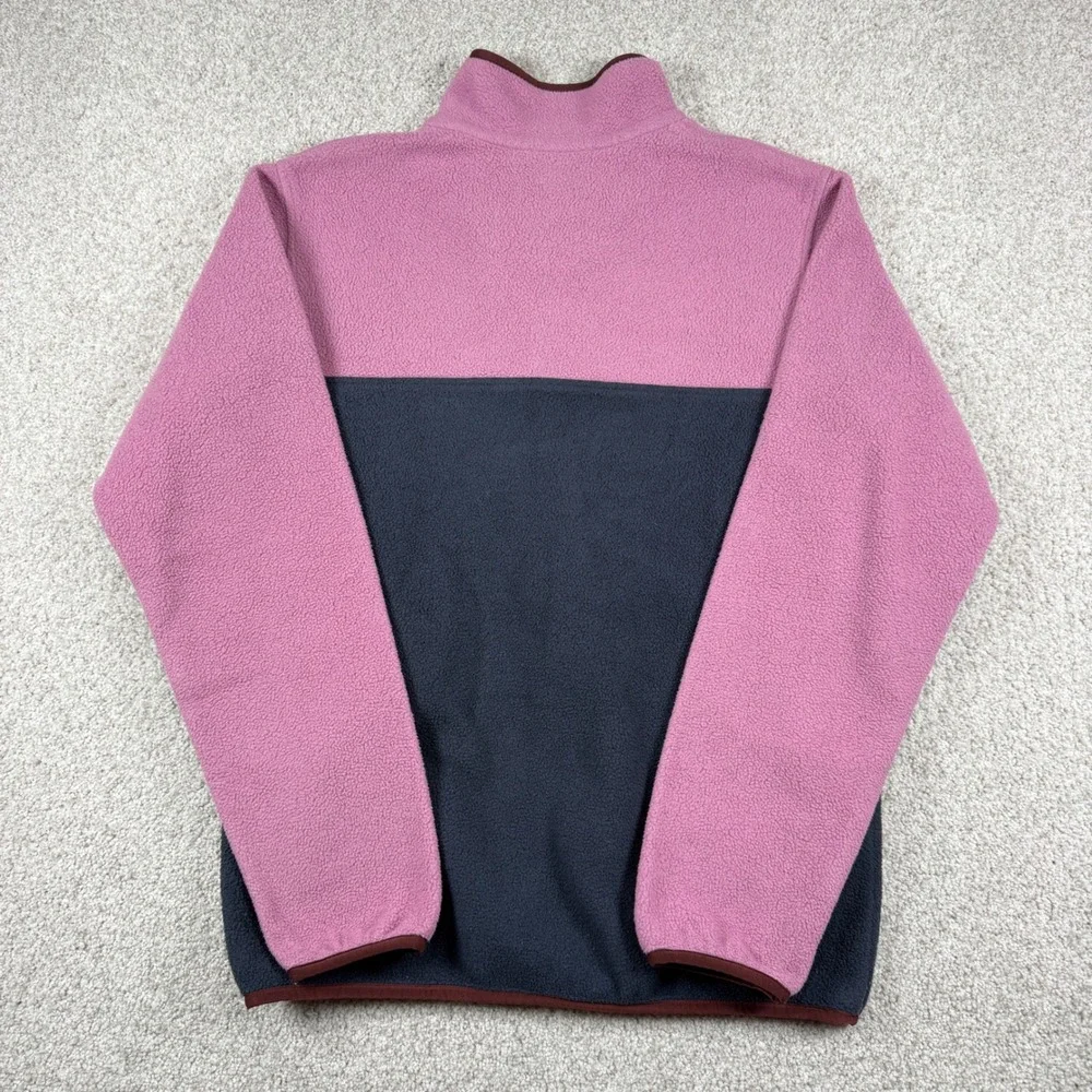Patagonia Synchilla Fleece Pullover Mens XS Pink Grey Snap-T Colorblock 25450